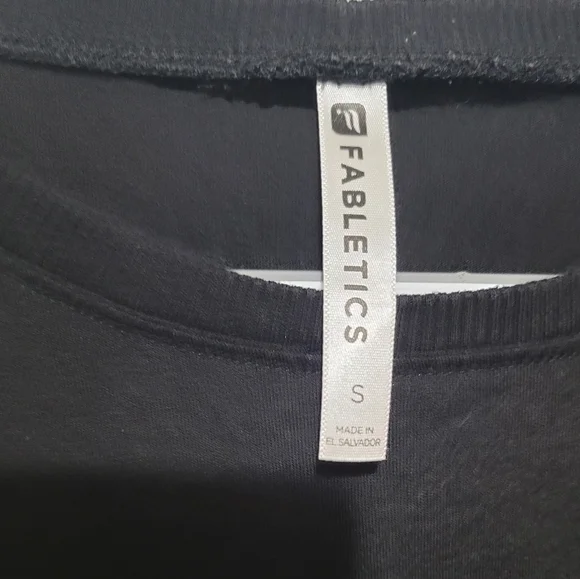 Fabletics Black Metallic Sleeveless Athletic Top Small - Picture 5 of 5